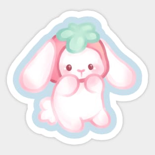 Strawbunny Sticker